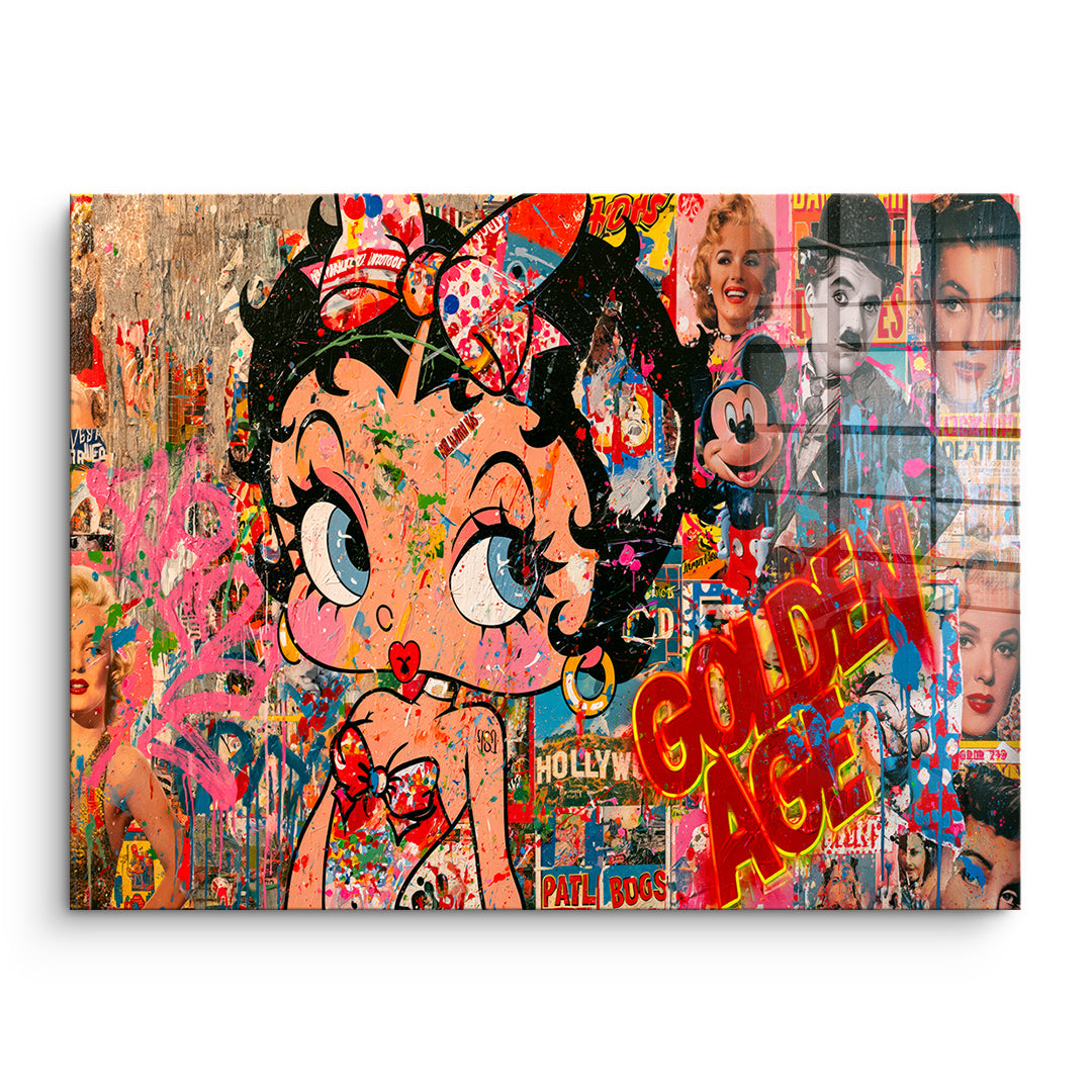 DOTCOMCANVAS Acrylglasbild Golden Age ohne Rahmen