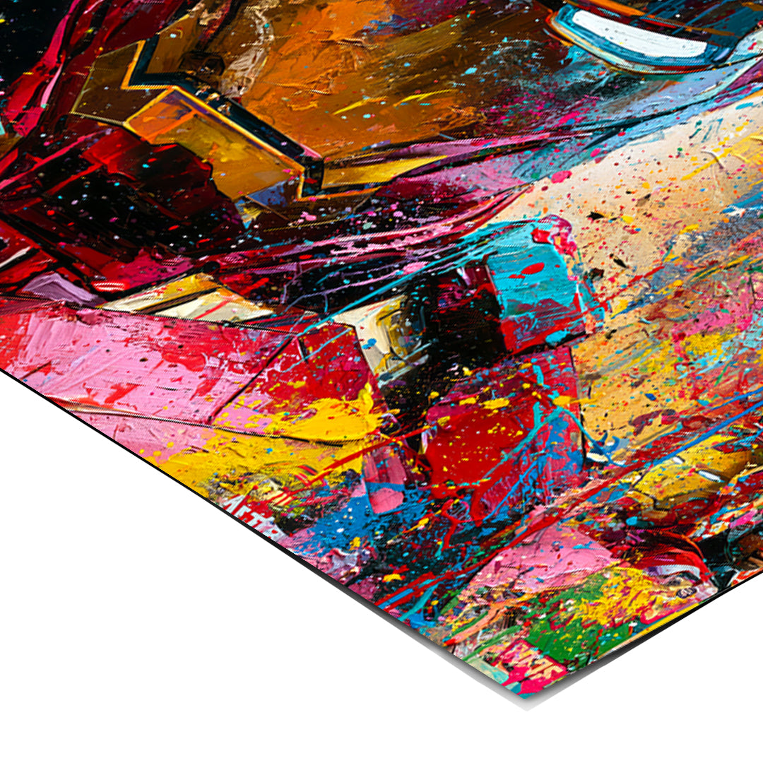 Eckdetail des Posters Iron Legend