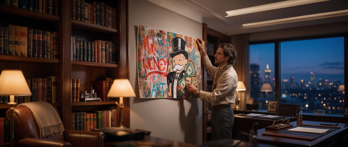 Poster Making Money Is An Art Graffiti Banner