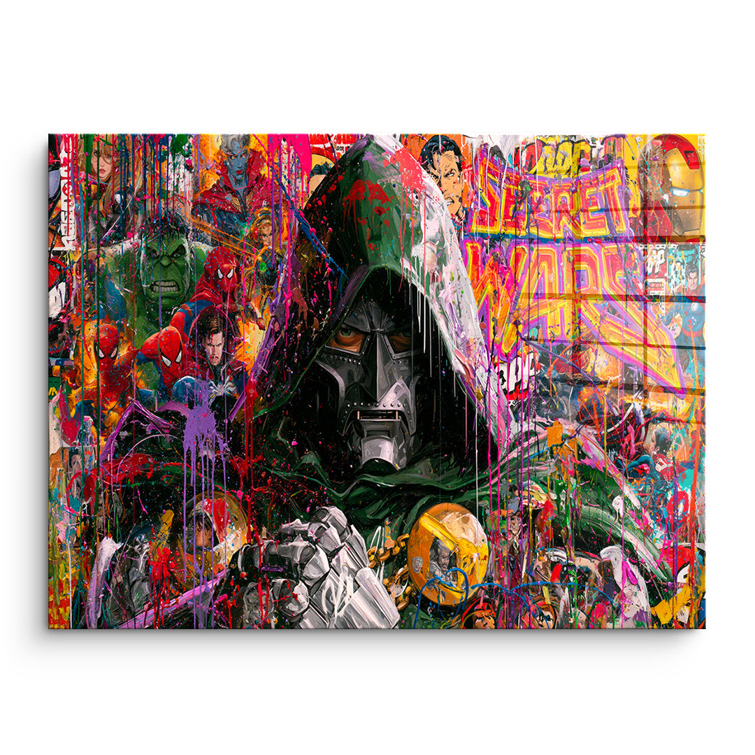 DOTCOMCANVAS Acrylglasbild Iron Mask ohne Rahmen