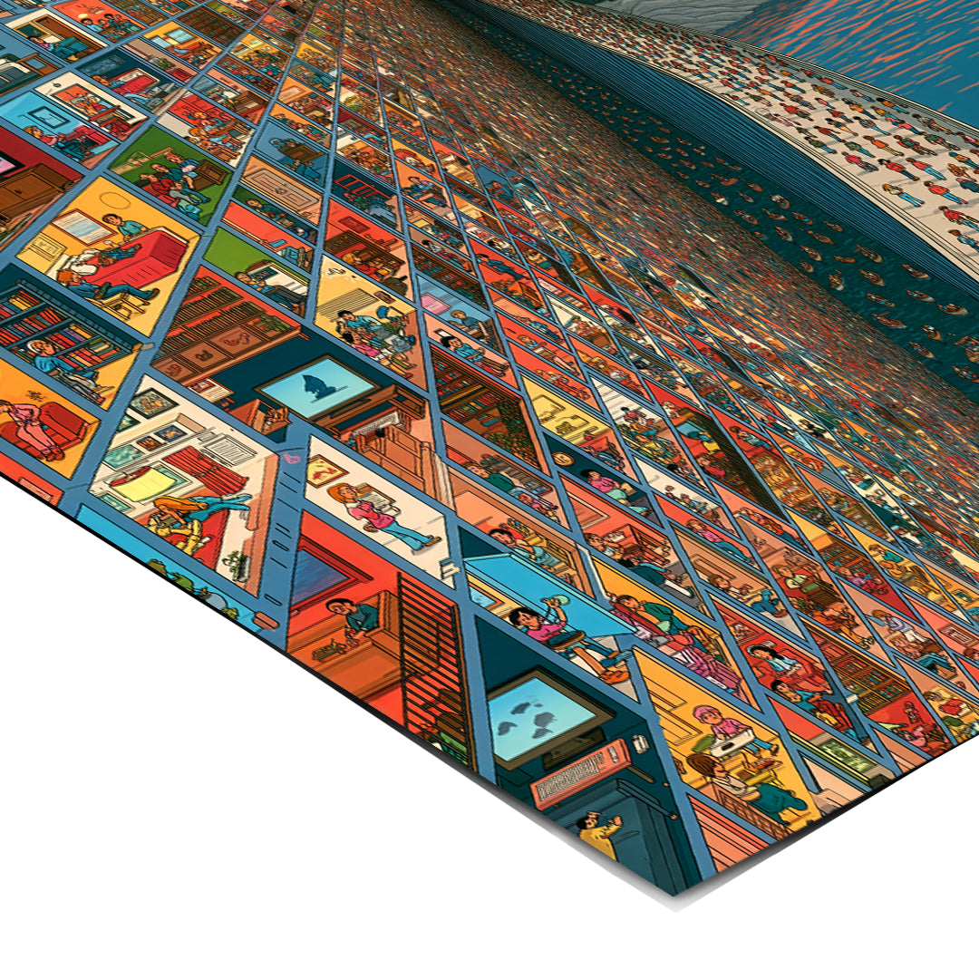 Eckdetail des Posters City Of Windows