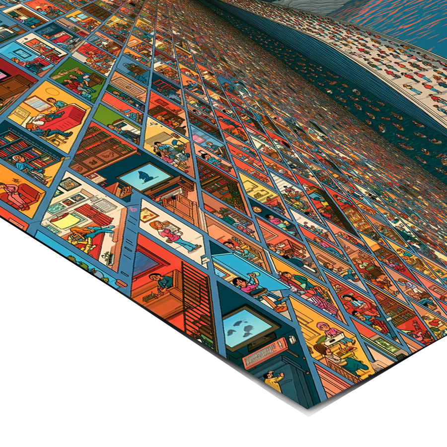 Eckdetail des Posters City Of Windows