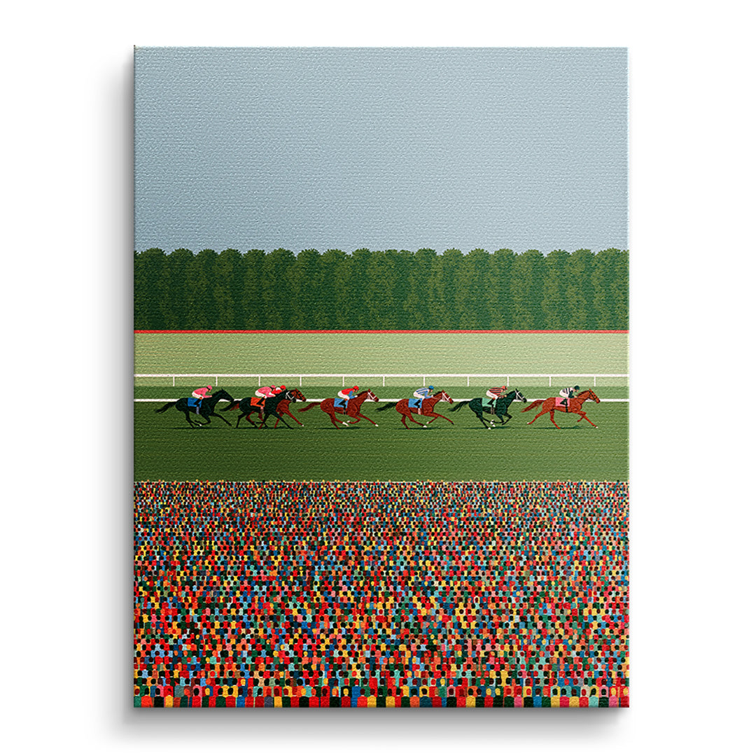 DOTCOMCANVAS Leinwandbild Race Day ohne Rahmen