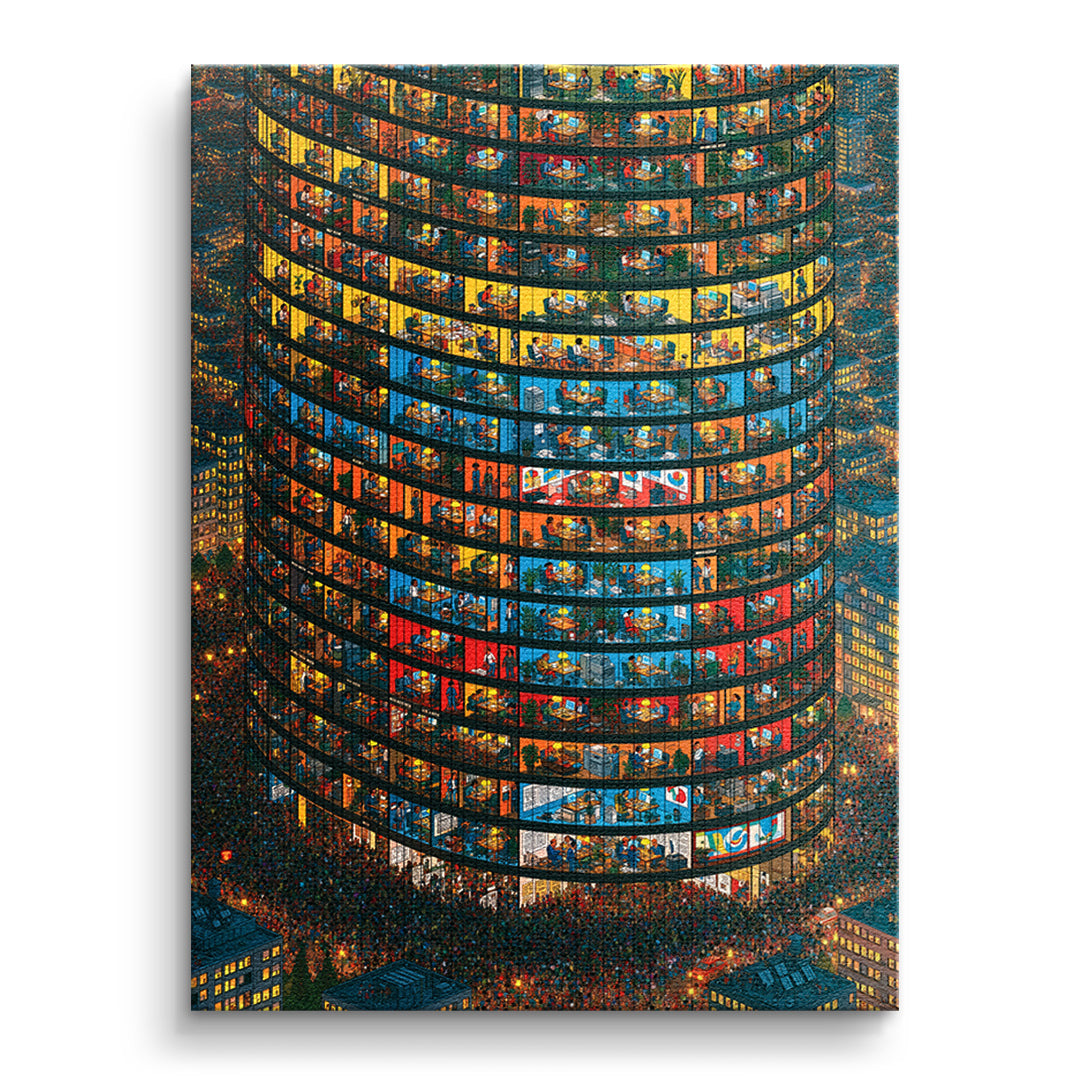 DOTCOMCANVAS Leinwandbild Tower Of Lives ohne Rahmen