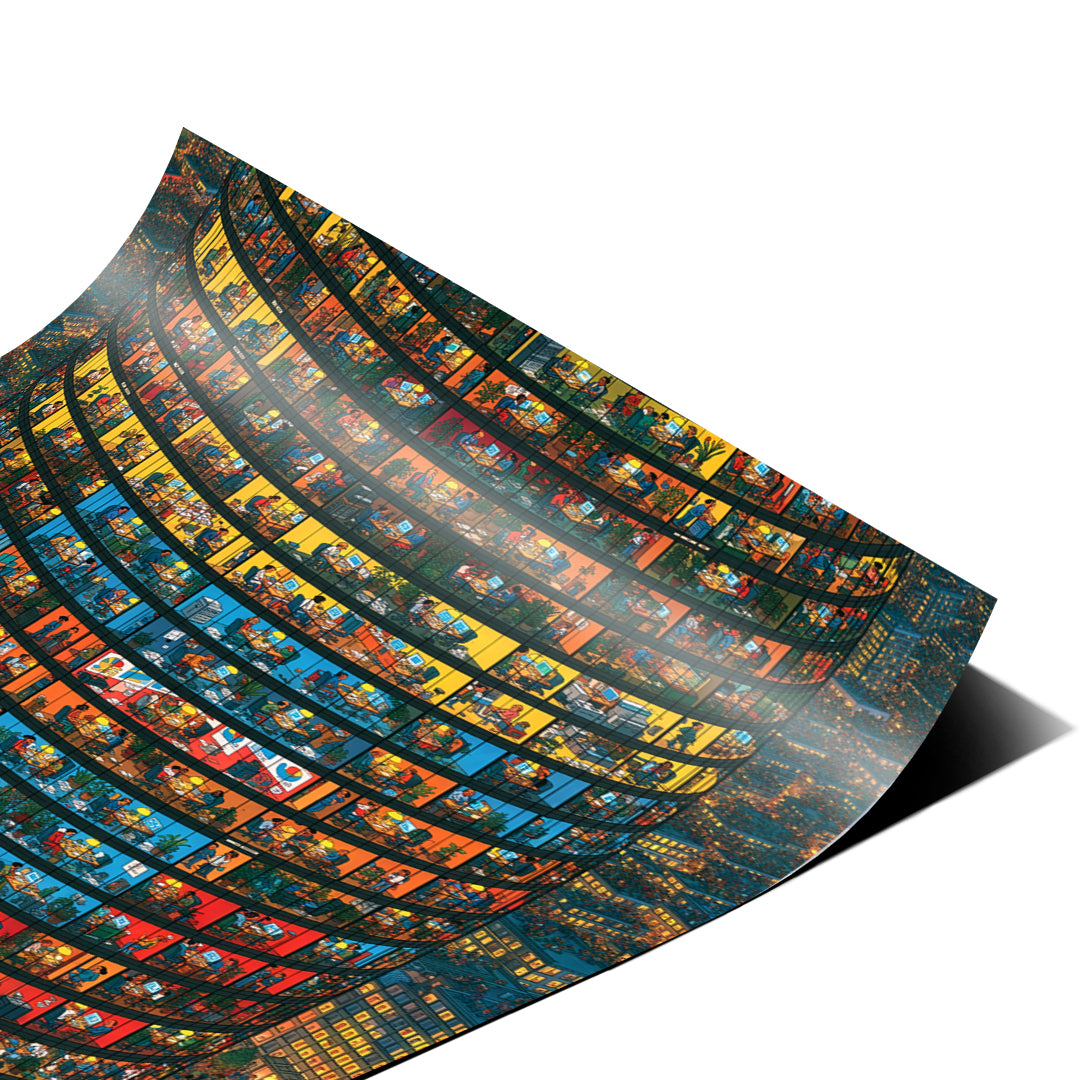 Eckdetail des Posters Tower Of Lives, Nahaufnahme