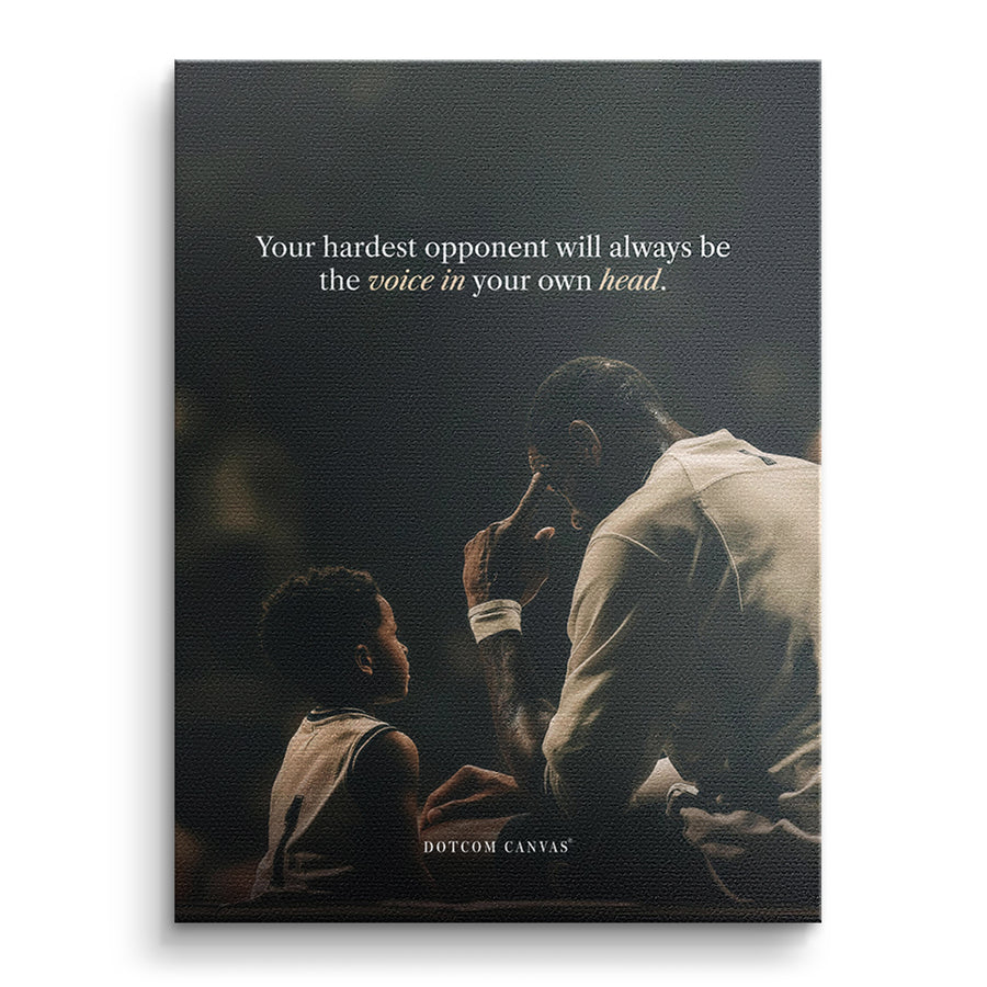Your Hardest Opponent Classic – Leinwand 40 × 30 cm