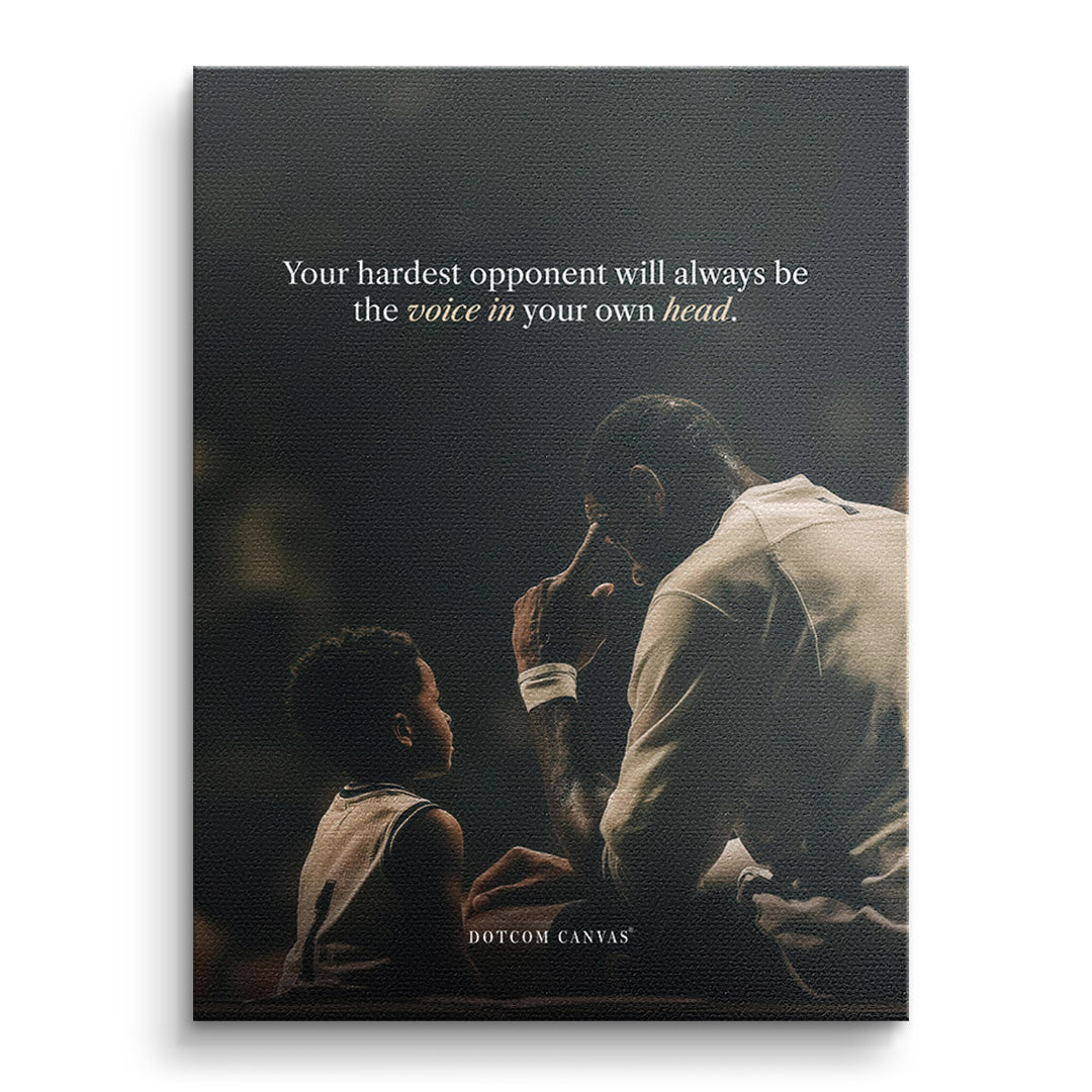 DOTCOMCANVAS Leinwandbild Your Hardest Opponent Classic ohne Rahmen