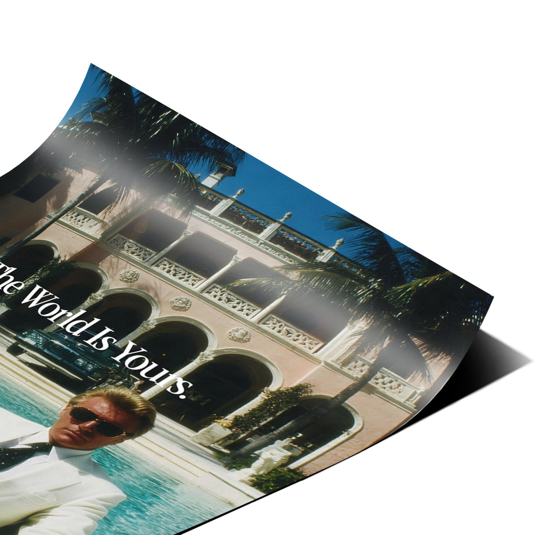 Eckdetail des Posters The World Is Yours Tiger