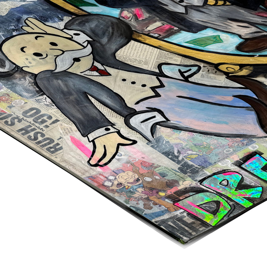 Eckdetail des Posters Dream Big Real