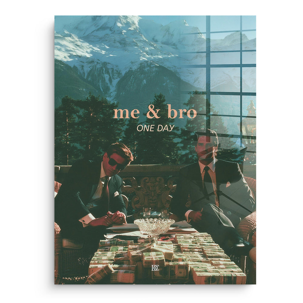 DOTCOMCANVAS Acrylglasbild Me & Bro One Day ohne Rahmen