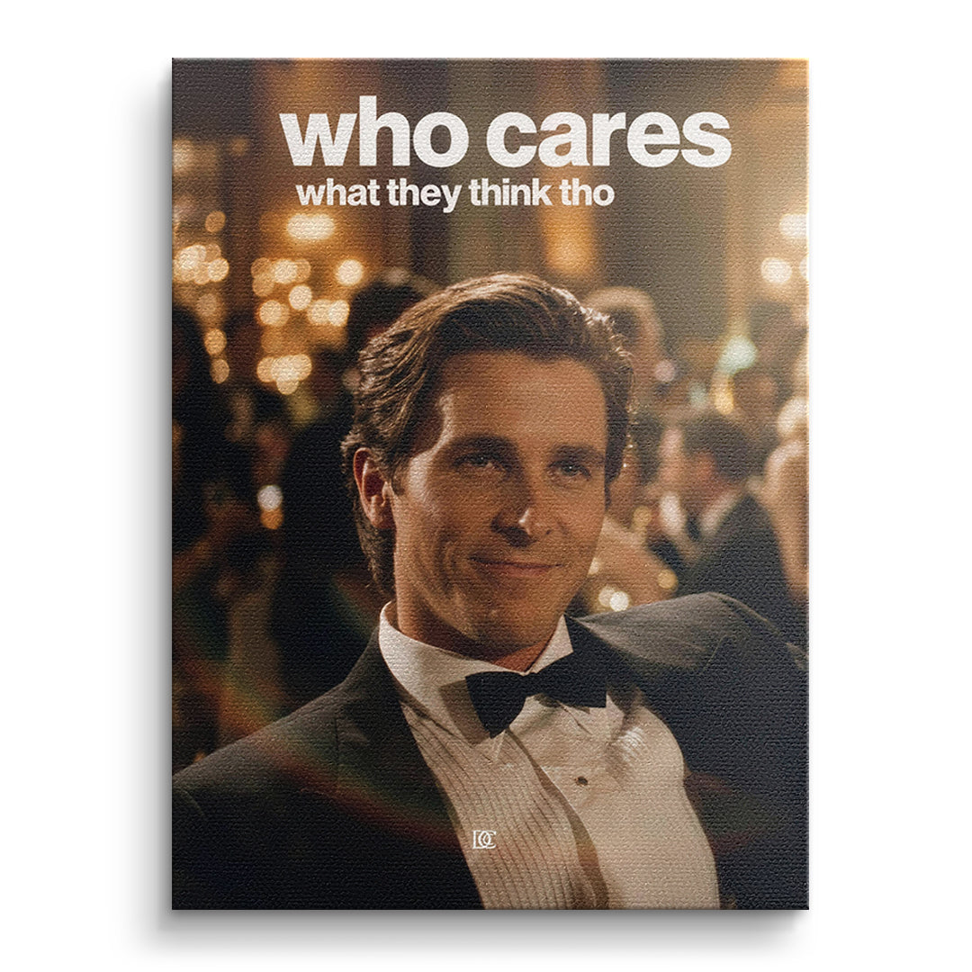 DOTCOMCANVAS Leinwandbild Who Cares What They Think ohne Rahmen