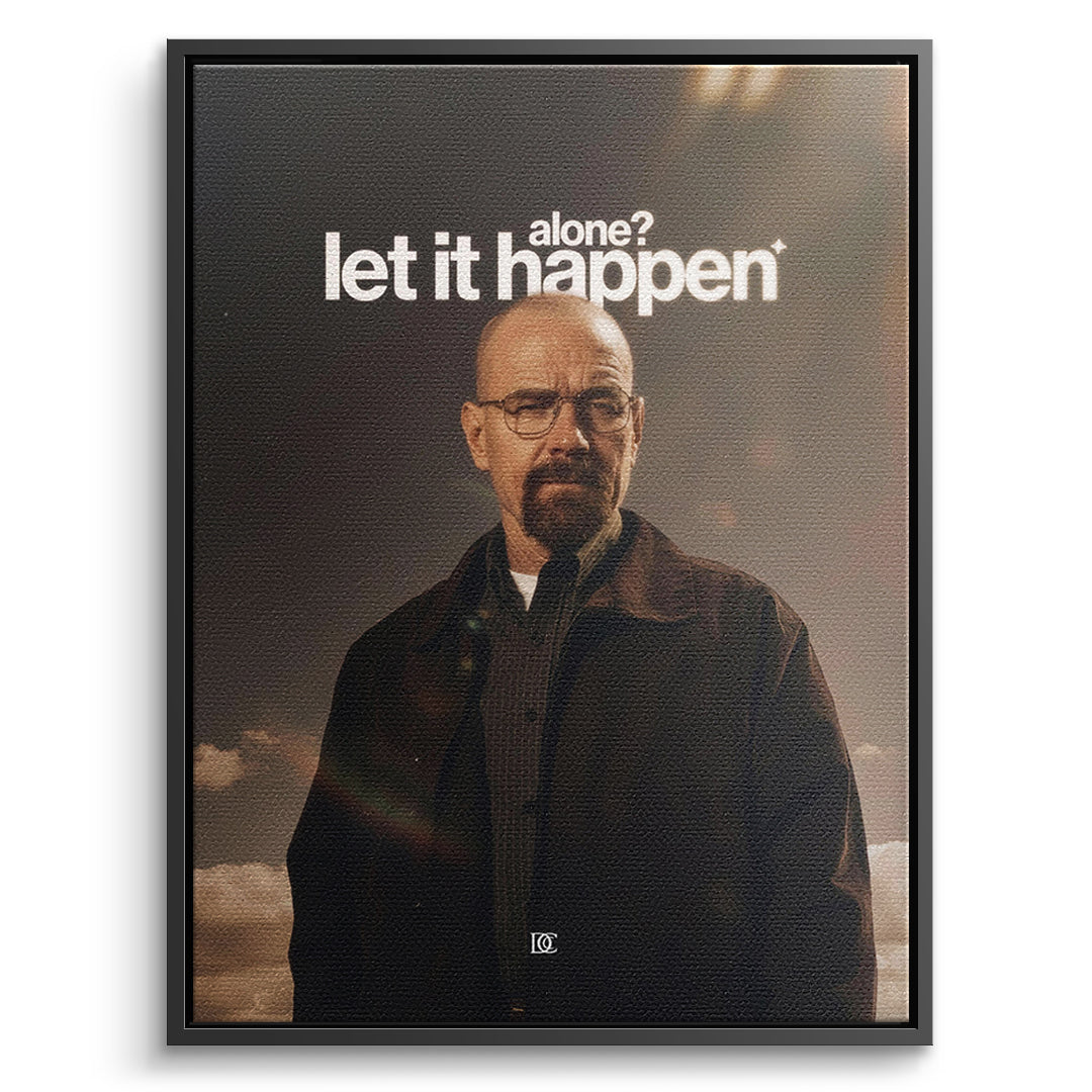 DOTCOMCANVAS Leinwandbild Let It Happen im schwarzen Premium-Rahmen