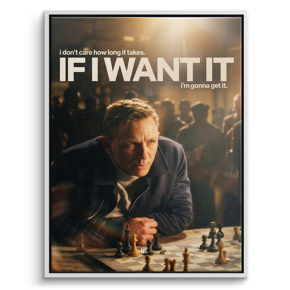 DOTCOMCANVAS Leinwandbild If I Want It im weißen Premium-Rahmen