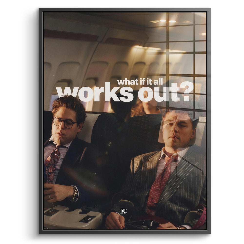 DOTCOMCANVAS Acrylglasbild What If It All Works Out im schwarzen Premium-Rahmen