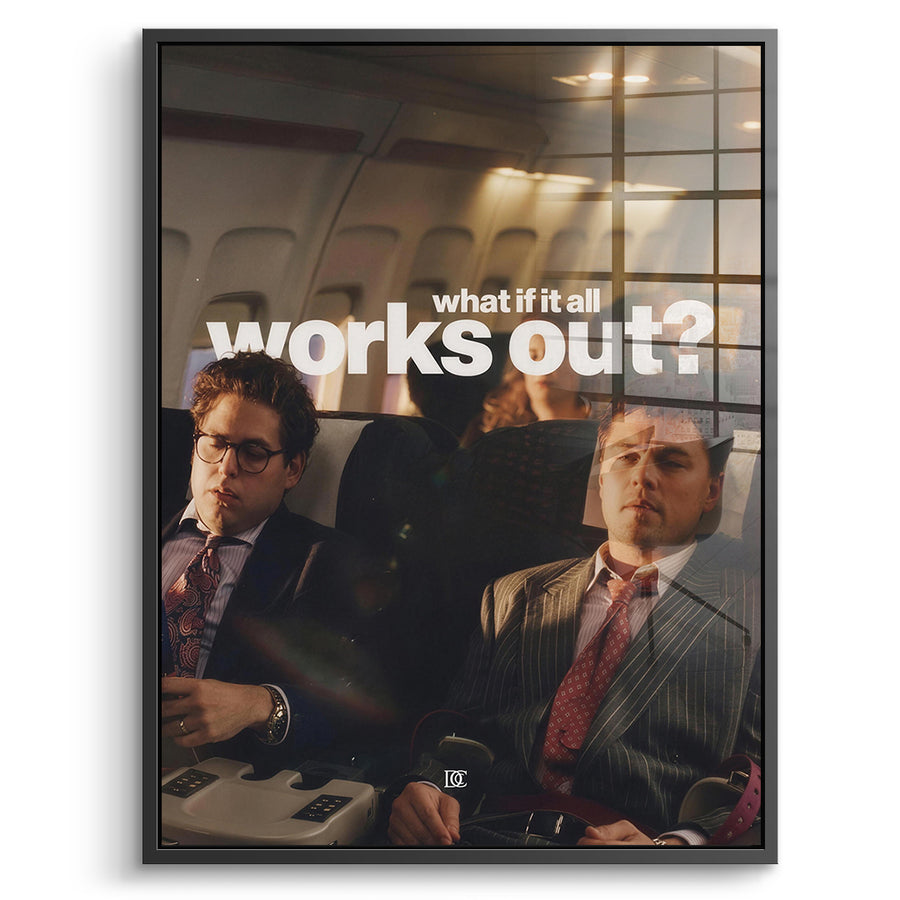 DOTCOMCANVAS Acrylglasbild What If It All Works Out im schwarzen Premium-Rahmen
