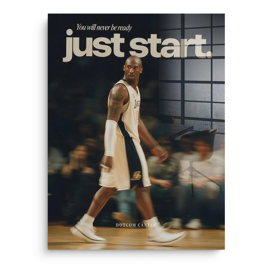 Just Start - Acrylic Glass – front