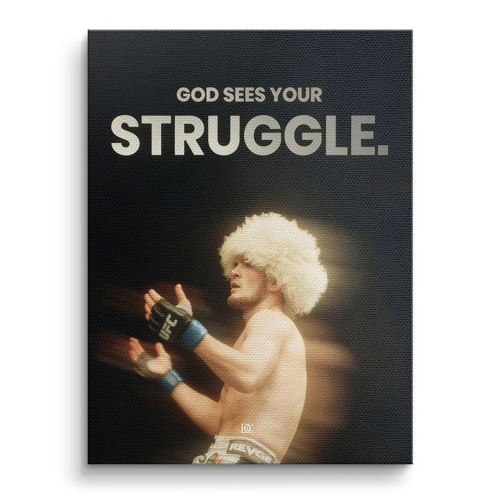 DOTCOMCANVAS Leinwandbild God Sees Your Struggle ohne Rahmen
