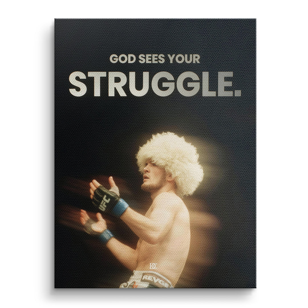 DOTCOMCANVAS Leinwandbild God Sees Your Struggle ohne Rahmen