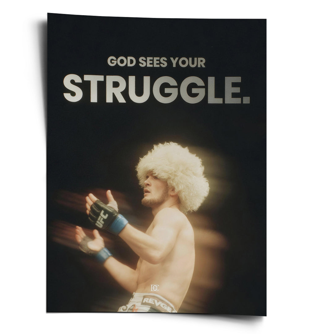 DOTCOMCANVAS Poster God Sees Your Struggle