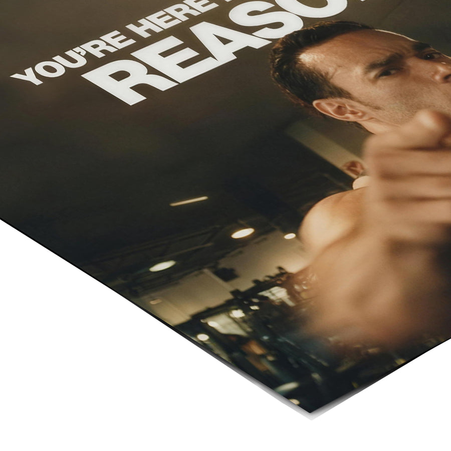 Eckdetail des Posters You're Here For A Reason