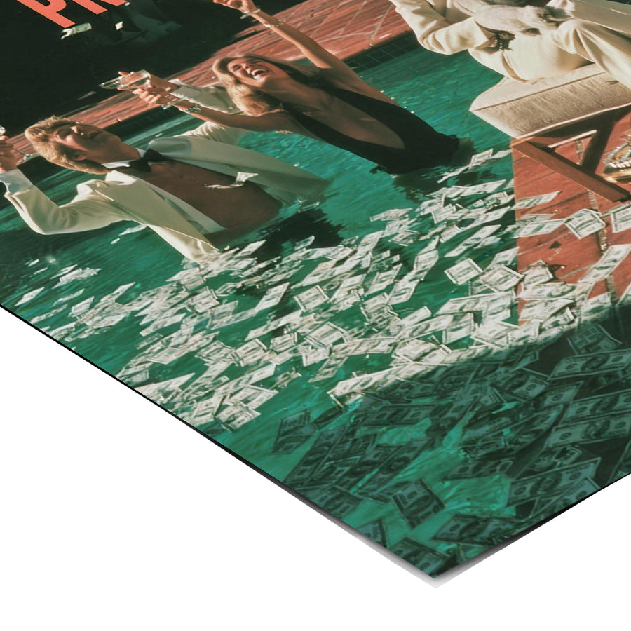 Eckdetail des Posters Not Broke Pre-Rich