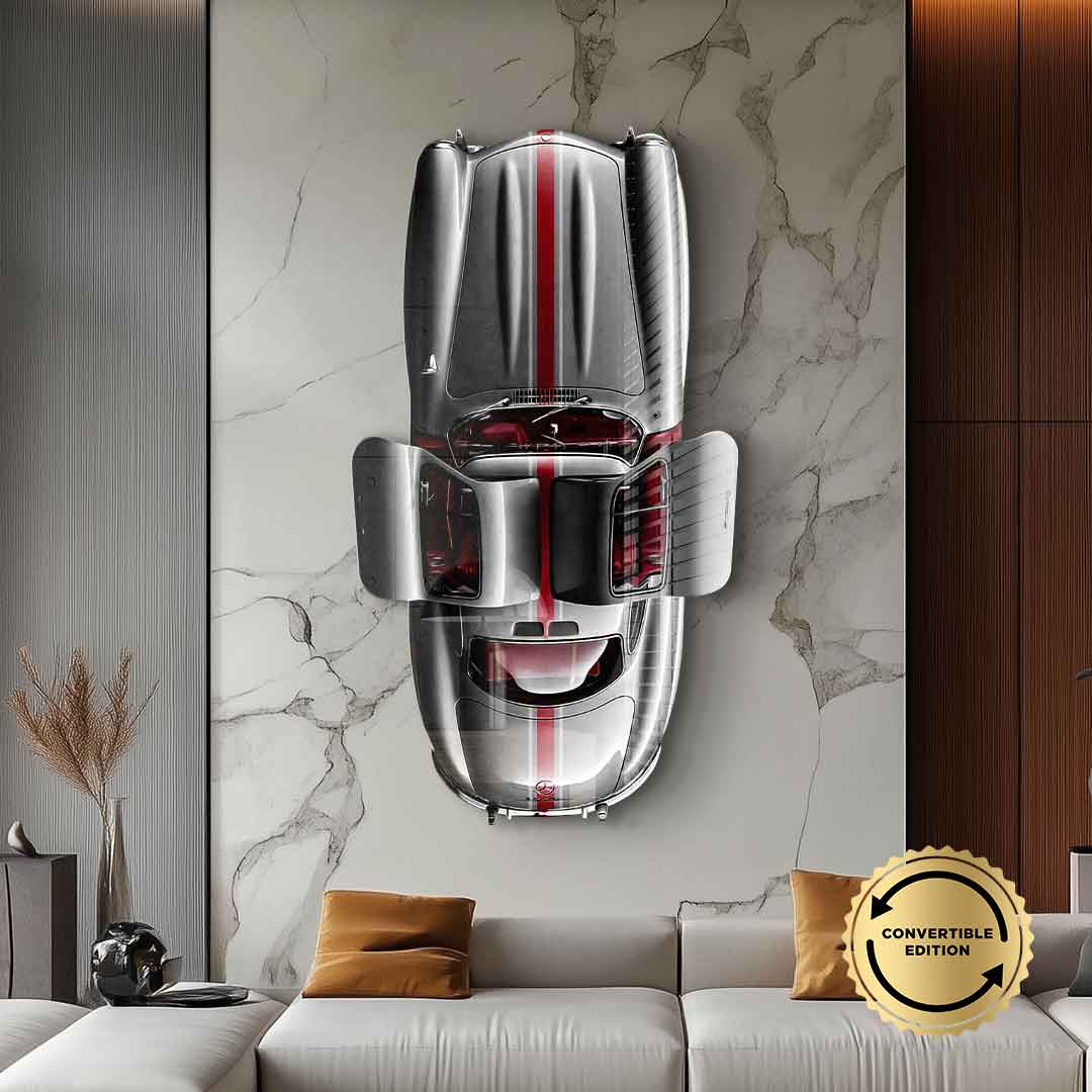 Wall sculpture Mercedes-Benz 300 SL Gullwing - acrylic glass