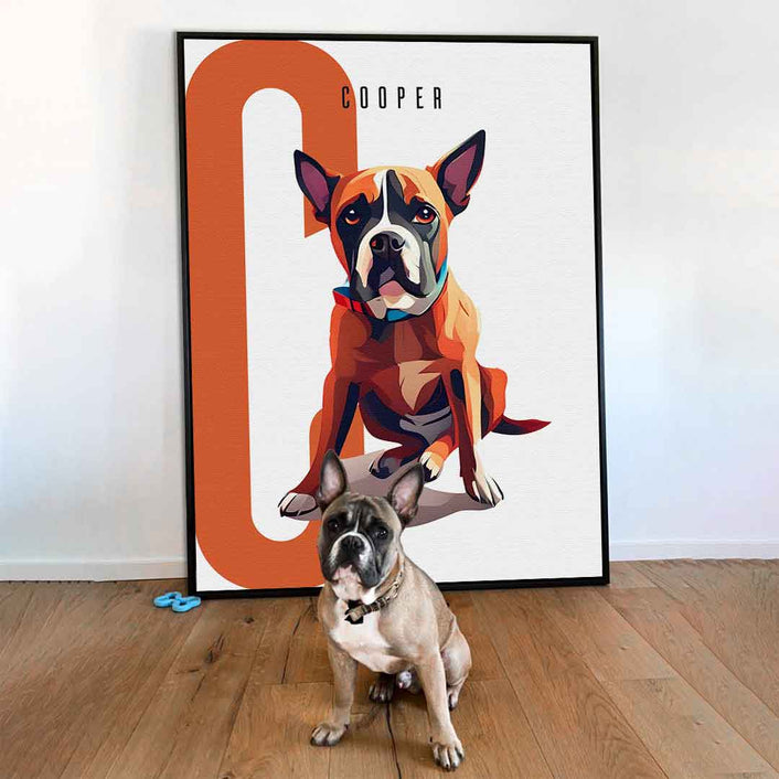 Portret zwierzęcia w „stylu geometrycznym” – personalizowany