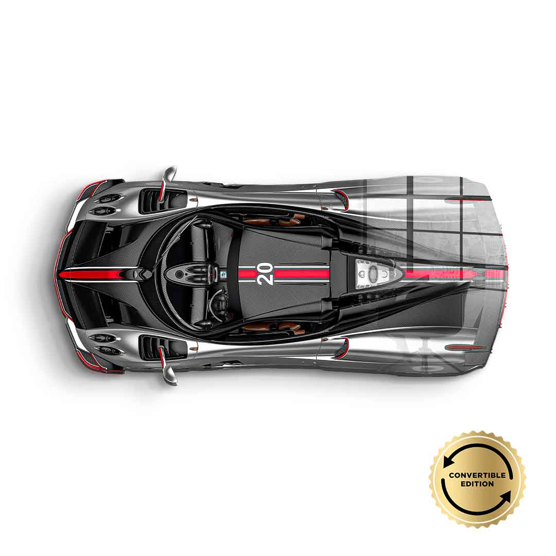 Wall sculpture Pagani Huayra Roadster BC - Acrylic glass