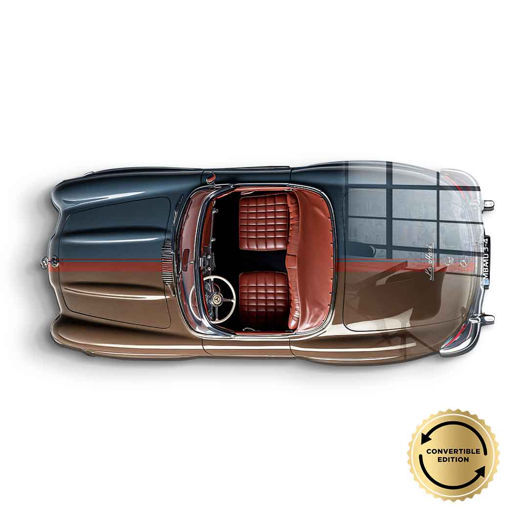 Rzeźba ścienna Mercedes-Benz 300 SL Roadster – szkło akrylowe