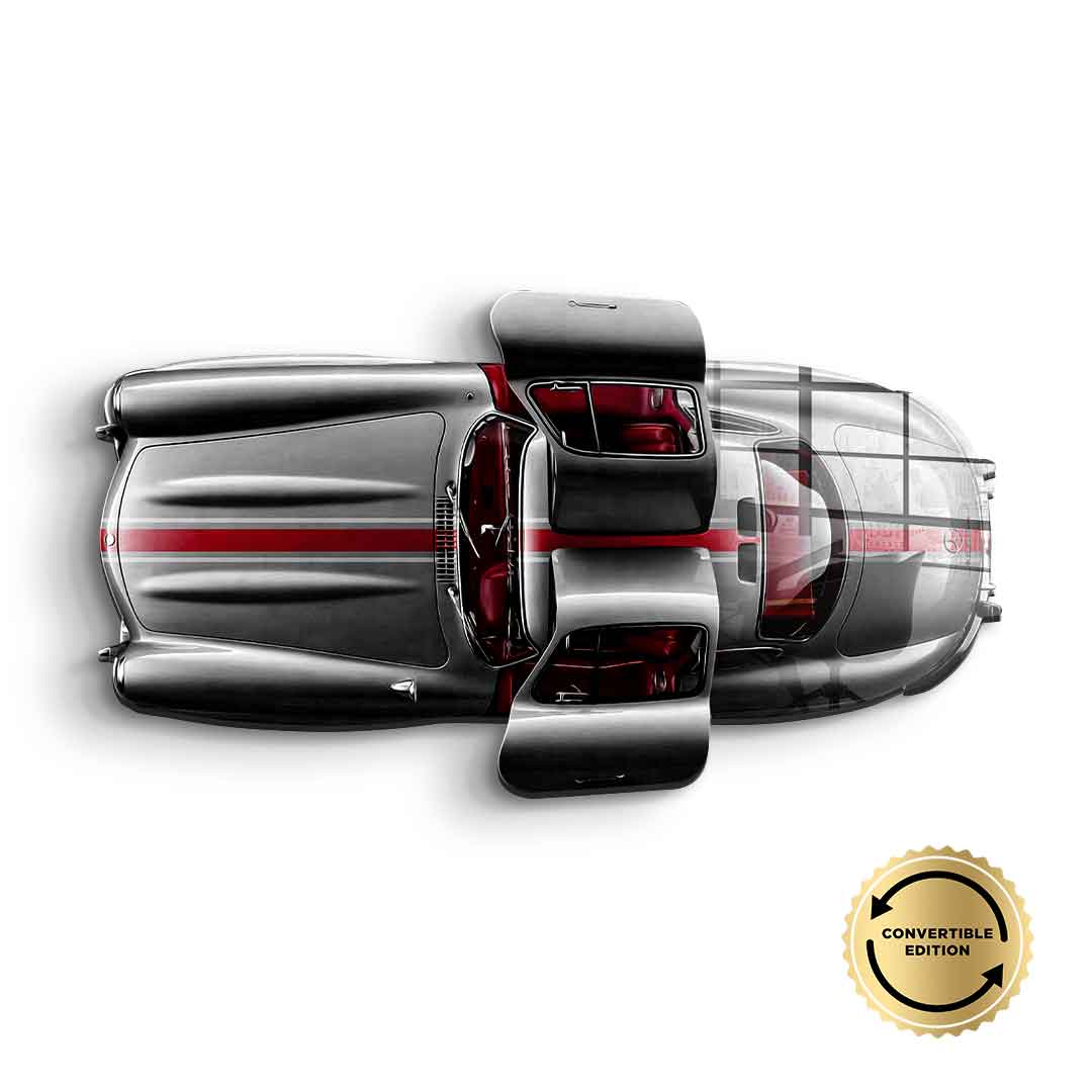 Wall sculpture Mercedes-Benz 300 SL Gullwing - acrylic glass