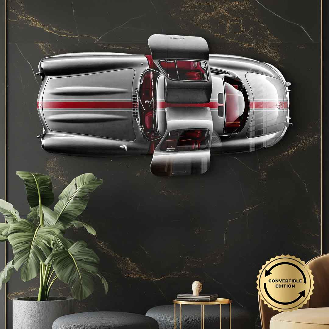 Wall sculpture Mercedes-Benz 300 SL Gullwing - acrylic glass