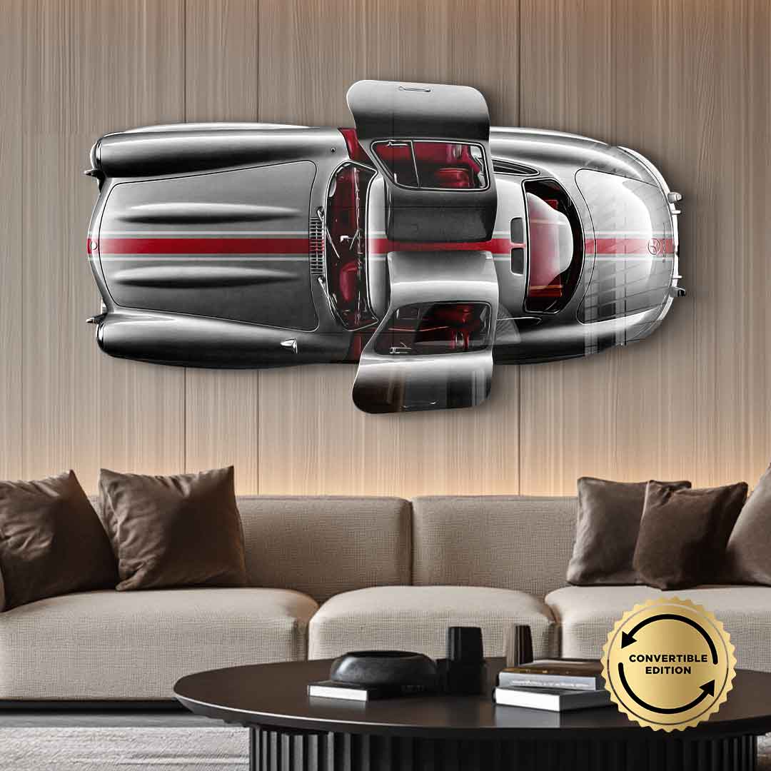 Wall sculpture Mercedes-Benz 300 SL Gullwing - acrylic glass