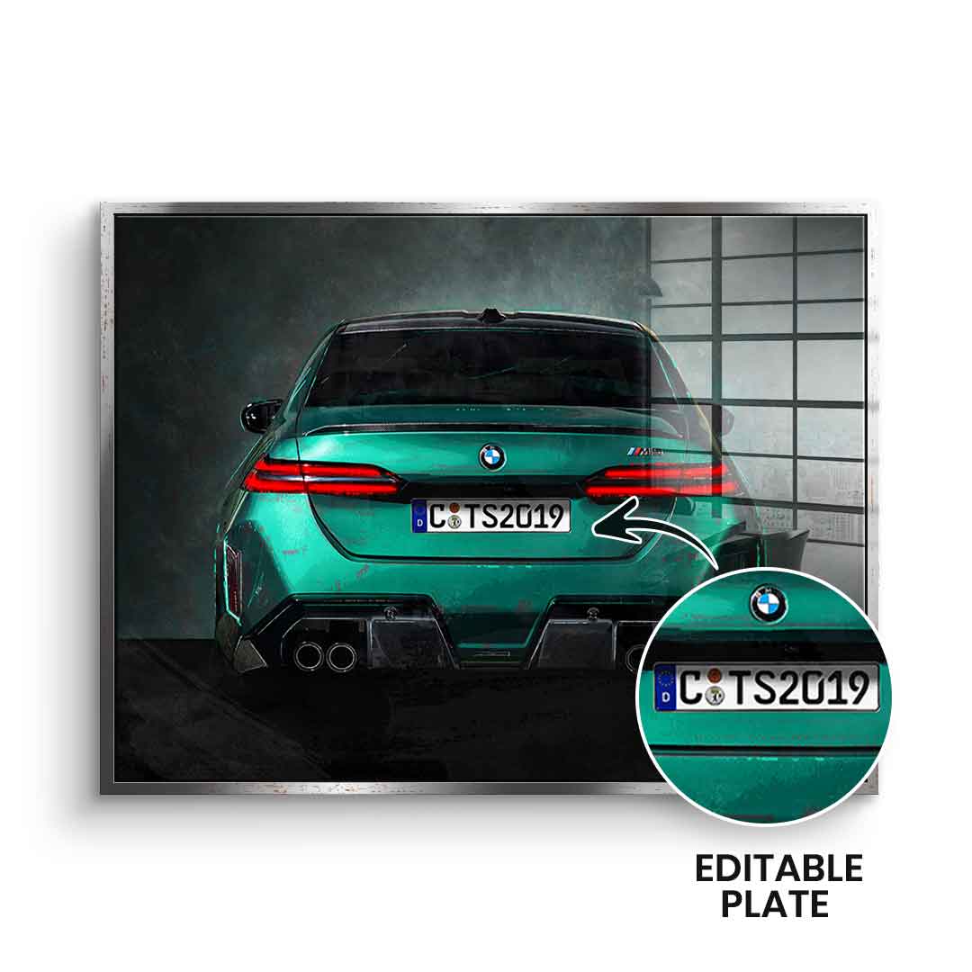 BMW M5 Backside - Acrylglas - Personalisierbar