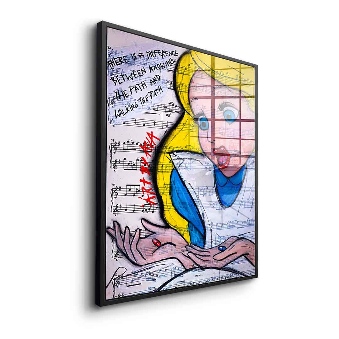 Alice Red And Blue - Acrylglas