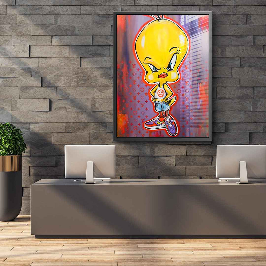 Zły Tweety - szkło akrylowe