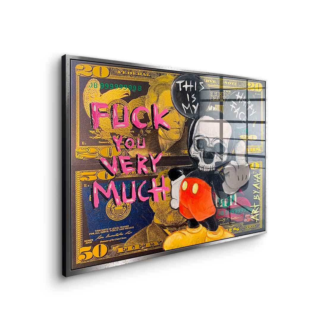 Badass Comic Maus - Acrylglas
