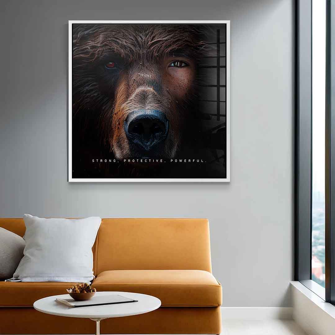 Bear Fusion - Quadrat Edition - Acrylglas