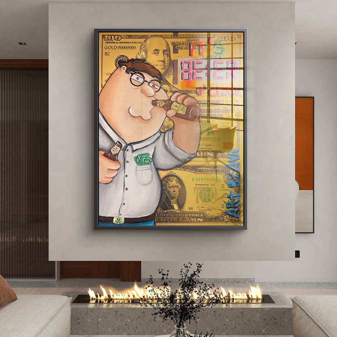 Beer o'clock - Acrylglas