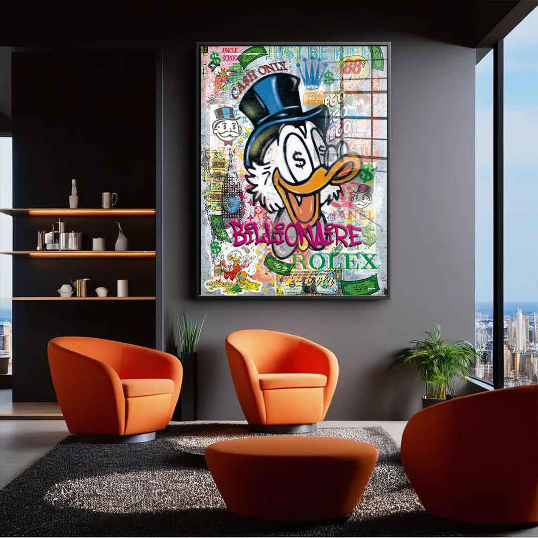 Billionaire Scrooge - Acrylglas