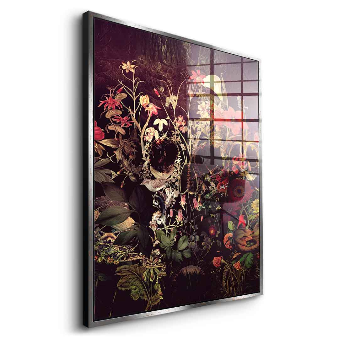 Bloom Skull - Acrylglas