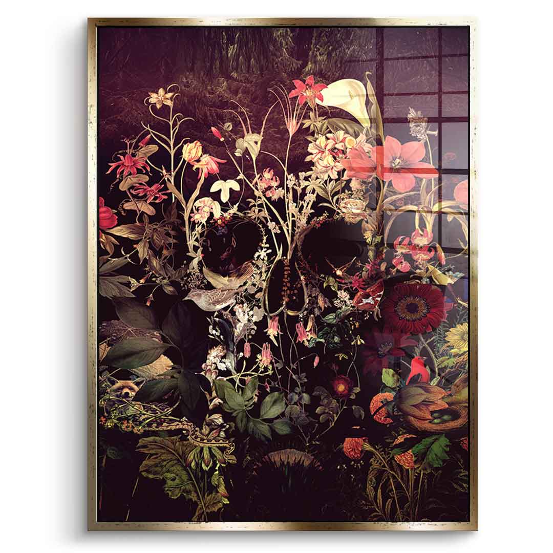 Bloom Skull - Acrylglas