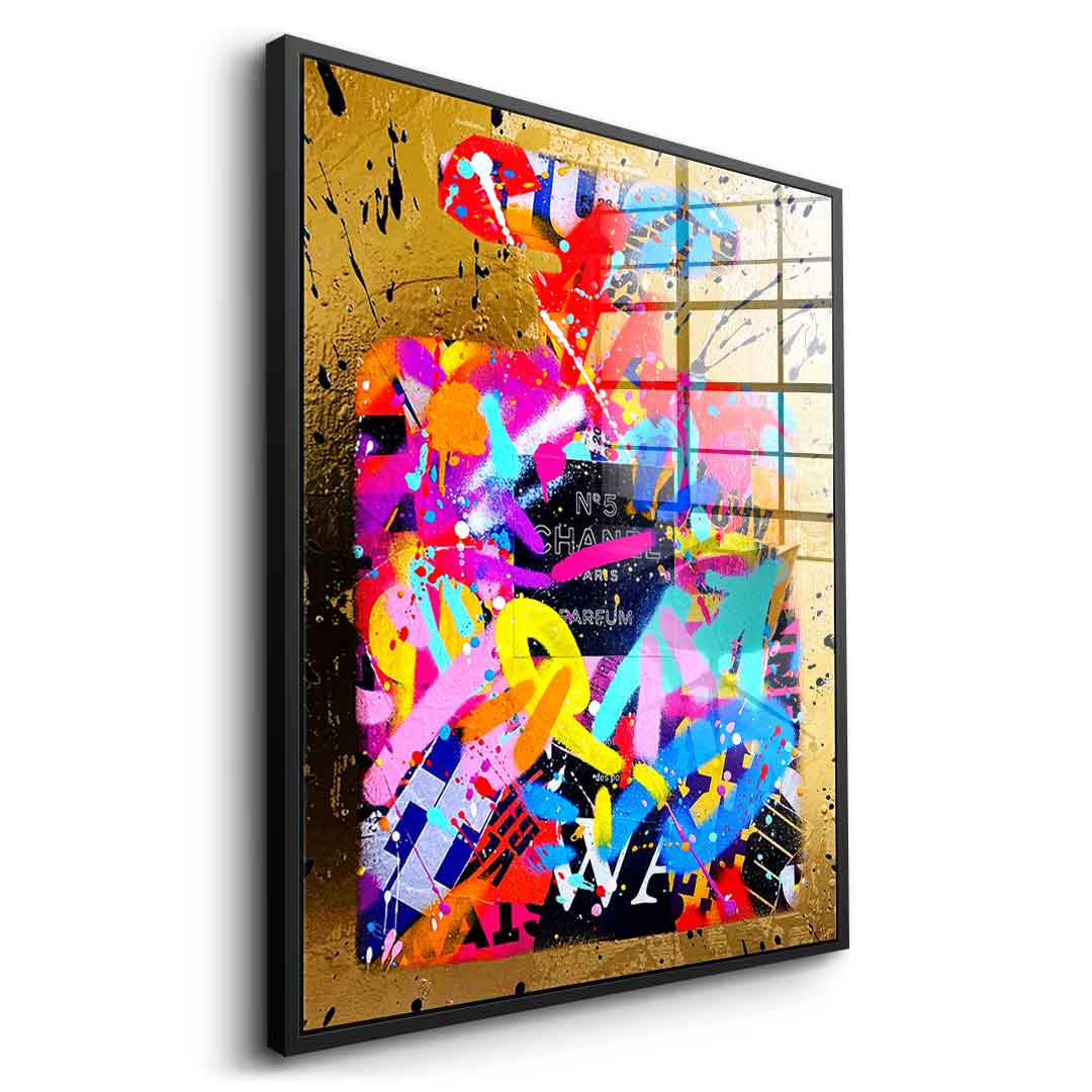 STREETY GOLD FRAGRANCE - Acrylglas