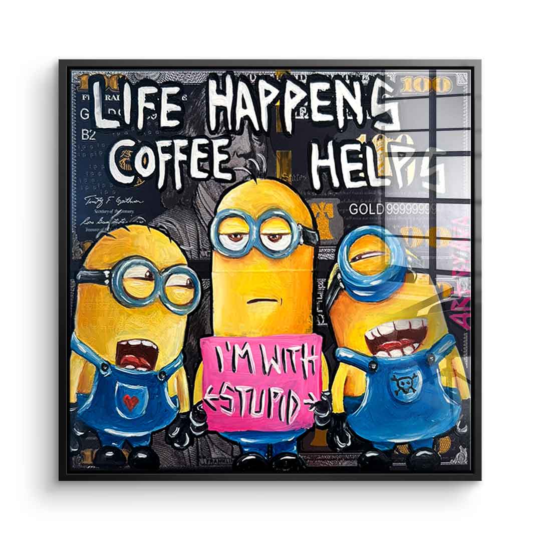 Coffee helps - Acrylglas