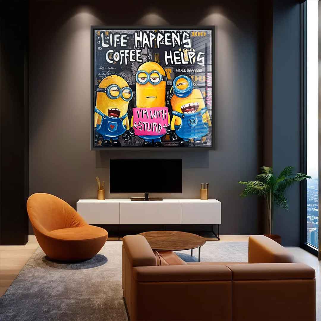 Coffee helps - Acrylglas