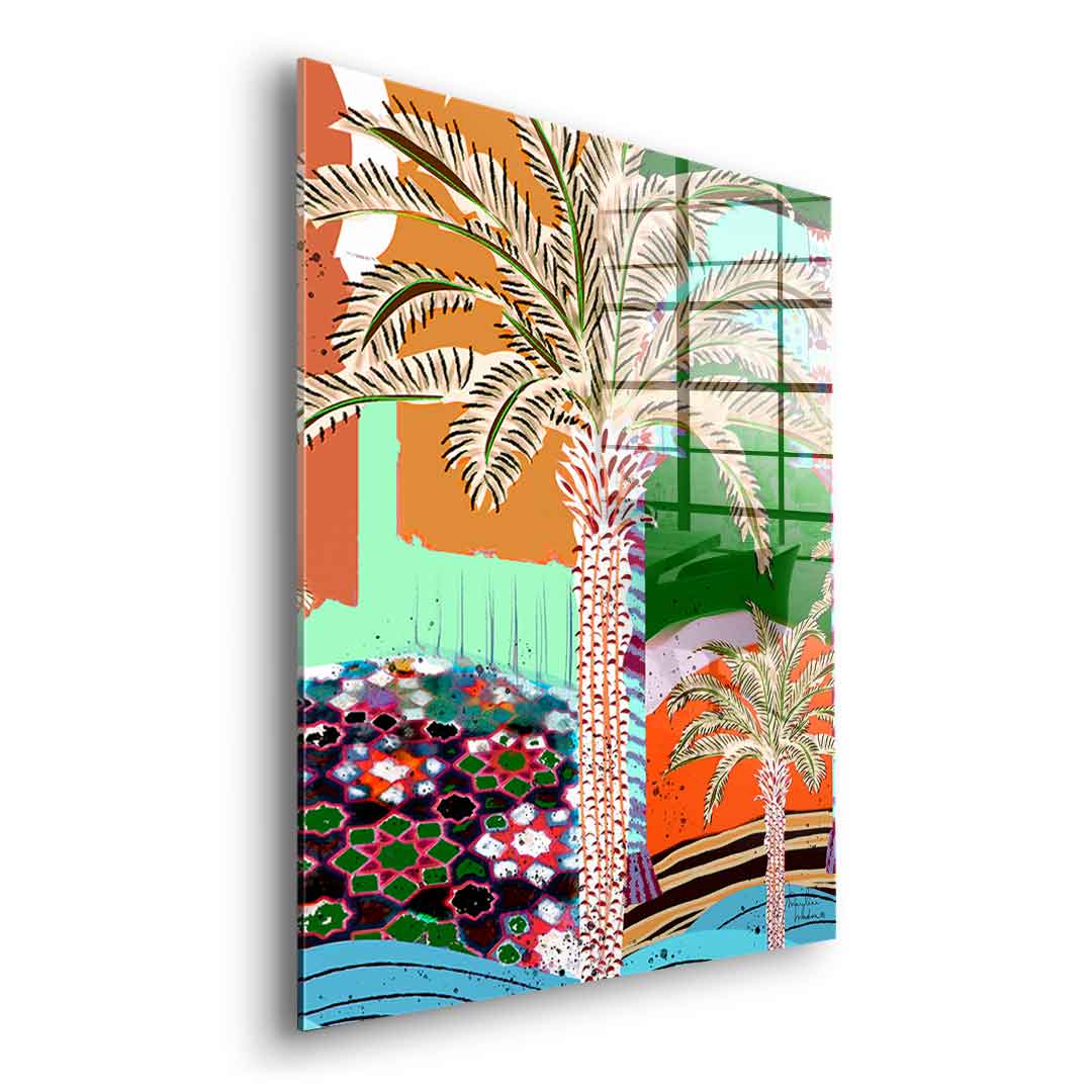 Colorful Palm Tree - Acrylglas