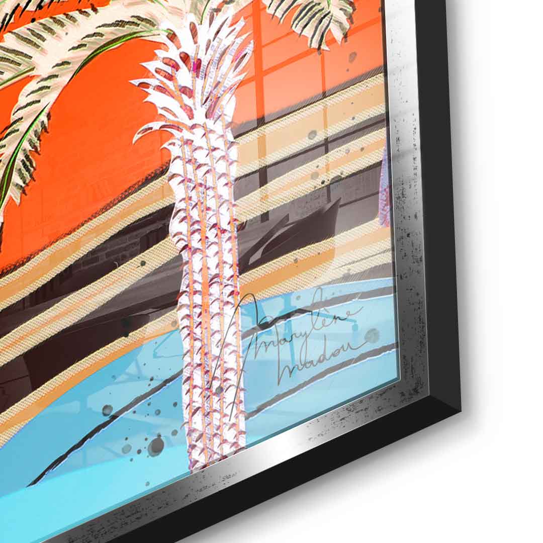 Colorful Palm Tree - Acrylglas