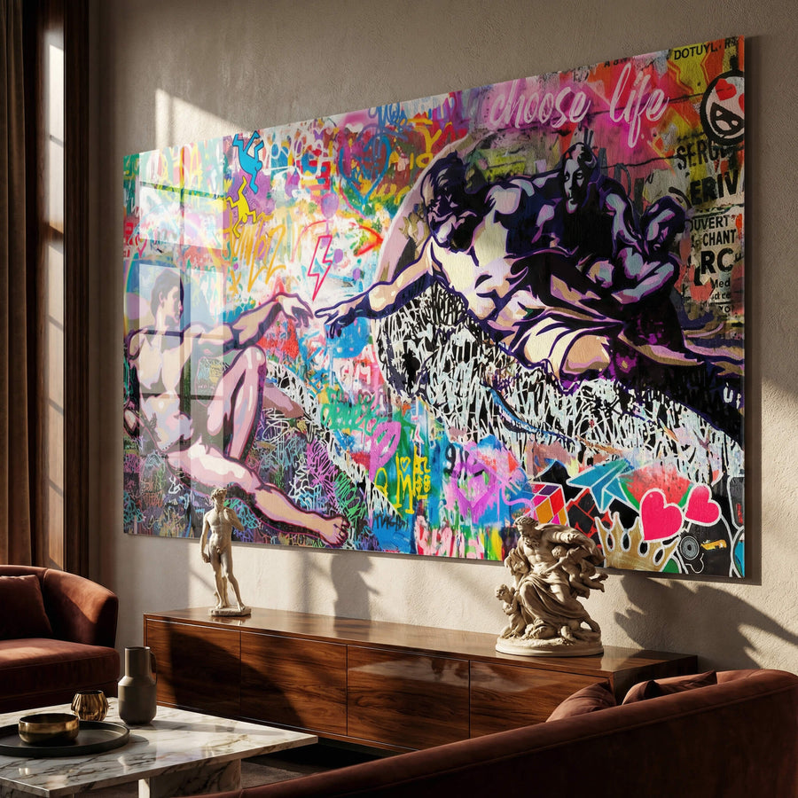 Creation Adam - Acrylglas