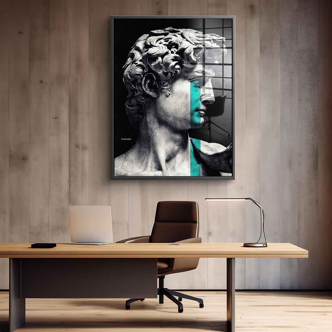 Crying David - Acrylglas