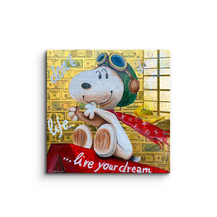 Dont Dream your Life - acrylic glass – front
