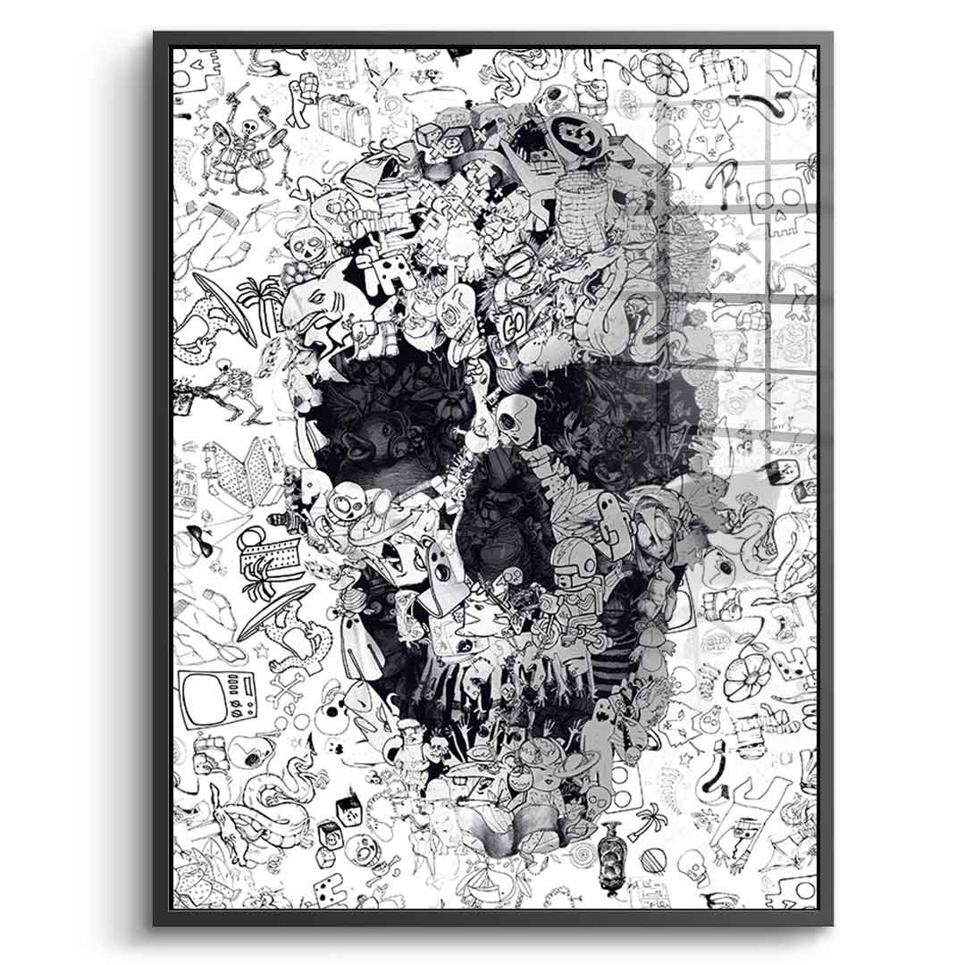 Doodle Puzzle - Acrylglas
